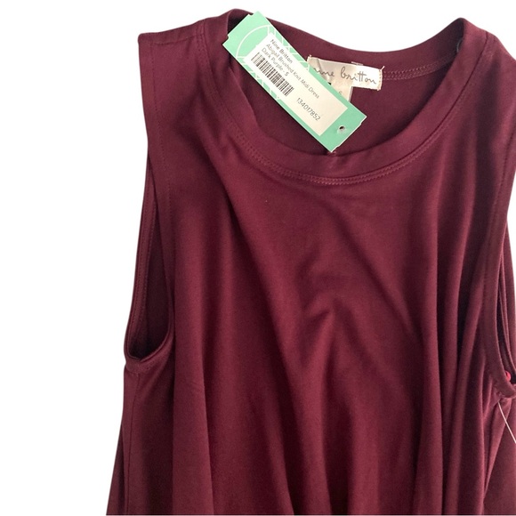 Nine Britton Abigail Brushed Knit Midi Dress Womens Size S Dark Purple - Picture 4 of 14